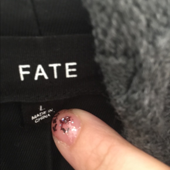 FATE sz L faux leather biker jacket - Picture 4 of 7